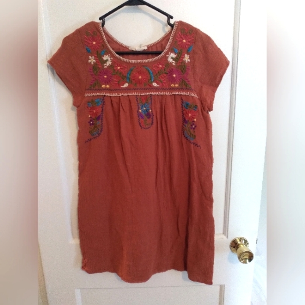 Embroidered Tunic Dress size Small